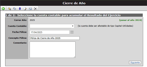 Cierre de Año de Contabilidad en la Nube