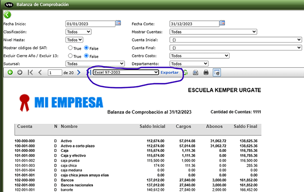 Importa y Exporta con Excel