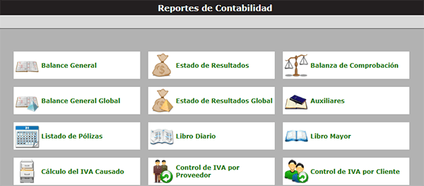 Reportes de Contabilidad en la Nube