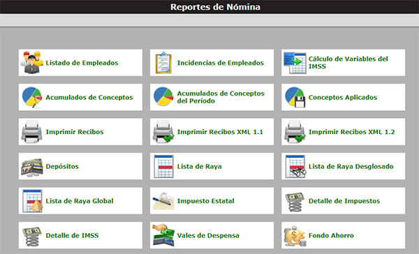 Reportes de Nómina en la Nube
